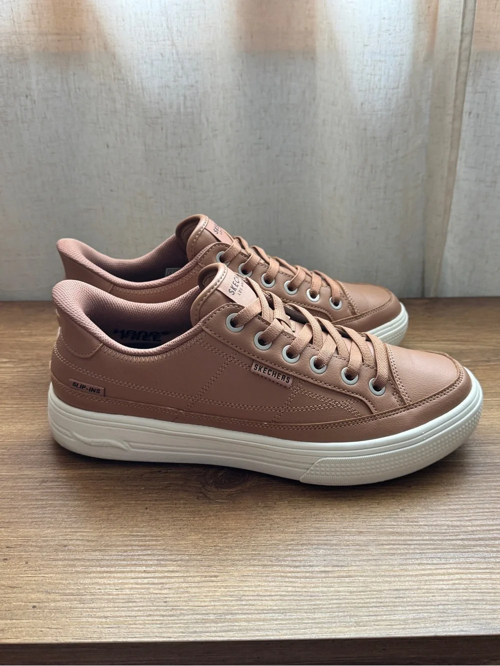 Skechers Slip-ins Arch Fit Arcade Tan Lace Up Sneakers Mens 9